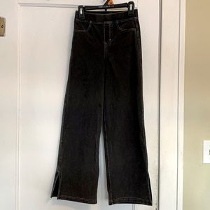 H & M black jeans wide leg girl size 10